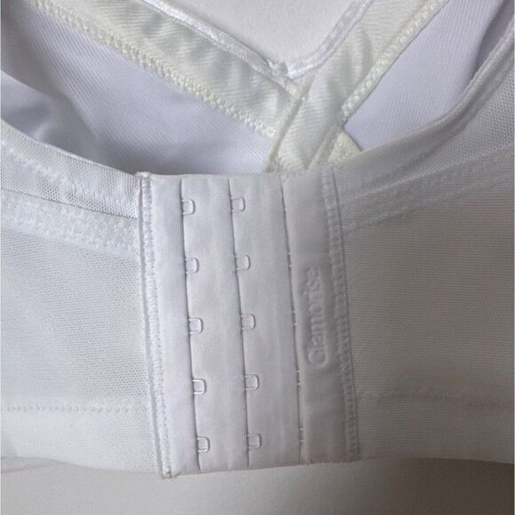 Glamorise Womens Full-Figure White Lace Support Bra 42D Adjustable Straps - Picture 4 of 7